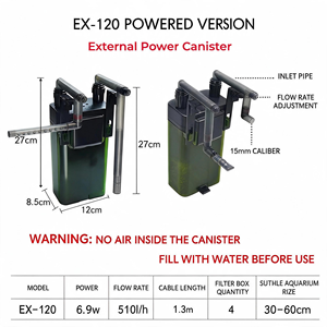 Filtro Externo Silencioso Taiwan Yabo UP AQUA UP120/EX120 - Para Acuarios Plantados - Product Image 4