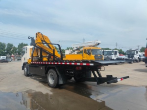 Camión de Remolque HOWO de 8 Toneladas con Grúa de 5 Toneladas, <span class=keywords><strong>Euro</strong></span> 2 Diésel, Vehículo de Recuperación en Carretera, Plataforma Plana para Elevación y Remolque - Product Image 6