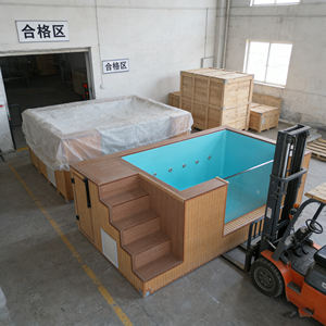 Piscine hors sol de taille familiale avec terrasse d'accès en bois et pompe filtrante à haut débit pour un renouvellement rapide de l'eau - Product Image 6