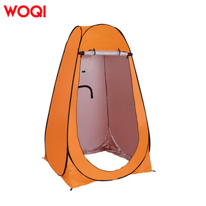 Tente de douche extérieure Woqi pour 1 personne, orange, imperméable, pliable, pour le camping et la plage - Product Image 3