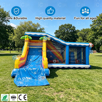 Château Gonflable de Jeu pour Enfants en Promotion – Maison Gonflable avec Toboggan et Zone de Saut pour Fêtes en Extérieur