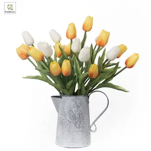 Fiori Artificiali di Tulipano Mini in PU, Effetto Realistico, per Decorazioni Casa, Matrimoni, Feste, Centrotavola - Product Image 1