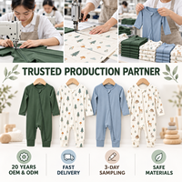 Pyjama décontracté pour bébé, motif personnalisé, fibre de bambou OEKO-TEX, élasthanne, barboteuse florale à fermeture éclair pour bébé fille, barboteuse douce et respirante pour nourrisson
