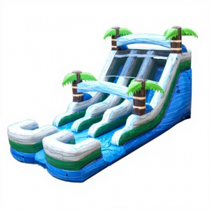 Coconut Tree <b>Inflatable</b> Water Pool Slide 18ft Large Custom With Palm <b>Inflatable</b> Water Slide <b>Inflatable</b> Water Park <b>Inflatable</b> - Product Image 1