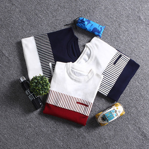 Nouveau <span class=keywords><strong>pull</strong></span> tricoté décontracté en coton rayé élégant pour homme 2026 – Vente en gros personnalisée, col rond, épais, hiver, <span class=keywords><strong>pas</strong></span> <span class=keywords><strong>cher</strong></span> - Product Image 5