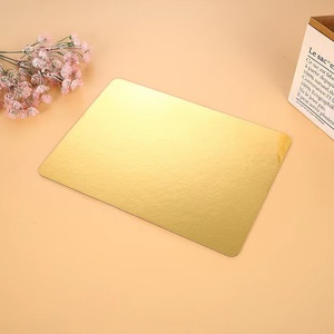 ฐานรองเค้กกระดาษแข็งแบบใช้แล้วทิ้ง IMEE สีขาว ทอง เงิน เงา รูปทรงกลมและสี่เหลี่ยม - Product Image 5