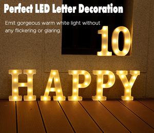 Led marquee số nhỏ pin-Powered ánh sáng-up 8.58 inch quảng cáo cho các bên và đêm sinh nhật ánh sáng ban đêm - Product Image 4