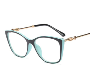 <span class=keywords><strong>Occhiali</strong></span> con Montatura Ergonomica Bicolore Stile Cat Eye, Adattabili per Lenti da Vista, Design Artigianale Confortevole - Product Image 4