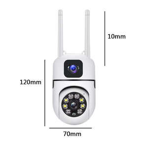 V380 PRO MINI เลนส์คู่จอคู่2K 6MP กลางแจ้งอัตโนมัติ, <span class=keywords><strong>กล้อง</strong></span> CCTV ระบบติดตามความปลอดภัยไร้สาย PTZ Wi-Fi HD - Product Image 4