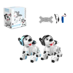 Çocuklar eğitici oyuncaklar akıllı köpek akıllı robotlar AI RC programlama uzaktan kumandalı Robot köpek