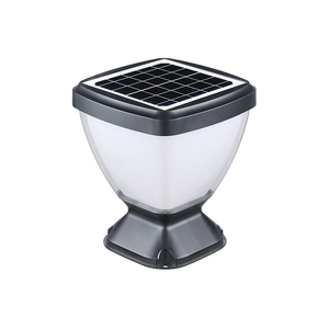 Lámpara de Poste LED Solar Moderna, Impermeable IP65, Negra, de Aluminio y Material de PC para Exteriores, para Decoración de Jardín, <span class=keywords><strong>Casa</strong></span>, Pared, Puerta, Base E27 - Product Image 5