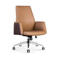 Vente en gros de meubles de bureau Guangdong Chaise de bureau de direction en cuir de luxe ergonomique et pivotante en Pu de qualité supérieure