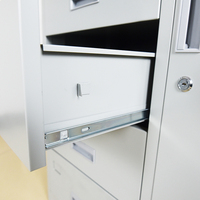 Meubles de bureau en acier de haute qualité au design moderne, armoire à classeurs métallique convertible pour usage domestique ou professionnel