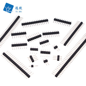 YZ 2.54 มม. ขั้วต่อพินแถวเดียว 1-40P ขาเสียบตรง ขั้วทองแดง สำหรับงานวิศวกรรมไฟฟ้า - Product Image 1