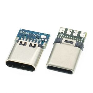 <span class=keywords><strong>USB</strong></span> 3.1 Loại C kết nối 24 pins Nam/Nữ Ổ cắm ổ cắm <span class=keywords><strong>adapter</strong></span> để hàn dây & Cáp 24 pins hỗ trợ PCB Hội Đồng Quản Trị - Product Image 6