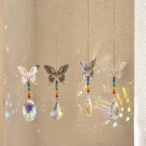 Suncatcher Butterfly Custom Wind Chimes Sun Light Catcher Adorno colgante Crystal Light Shadow Wind Chime - Product Image 6