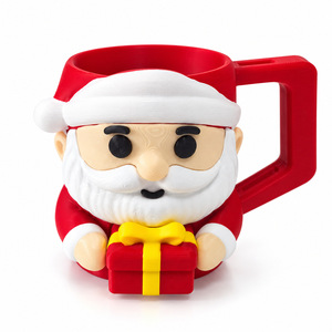 Portavasos Navideño Personalizado con Diseño de Santa Claus Impreso en 3D PLA para Helados - Product Image 4