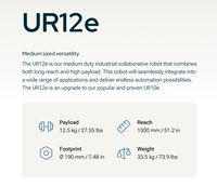 Robot collaboratif UR12e pour l'automatisation, bras de robot de soudage