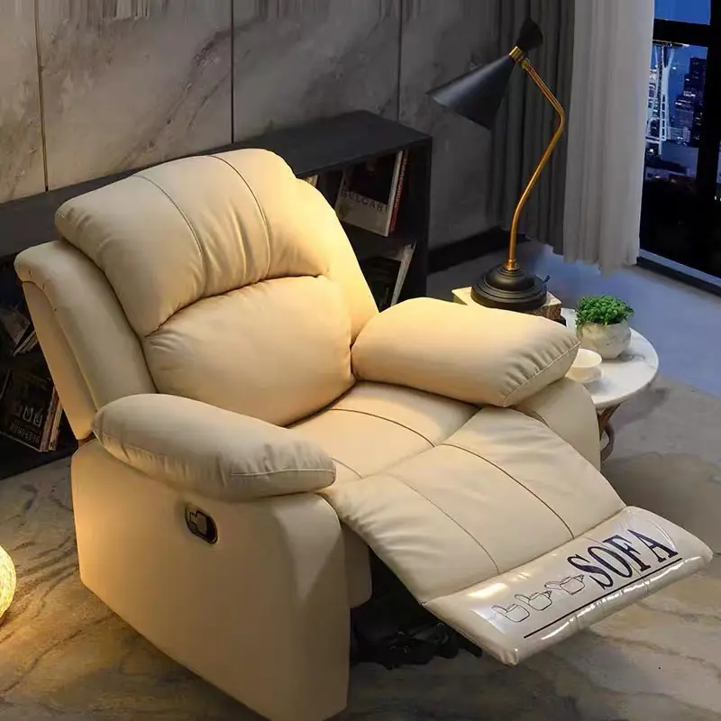 Sofá funcional massageador preguiçoso, sofá funcional leve rotatório para unhas on-line cadeira vermelha