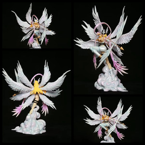 Digimons Angewomon Battle Eight Winged Form Designer Toy Anime Figurita Modelo coleccionable en caja Decoraciones al por mayor - Product Image 2