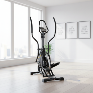 Appareil <span class=keywords><strong>elliptique</strong></span> silencieux à faible impact de structure compacte pour débutants, idéal pour les programmes d'entraînement à domicile - Product Image 1