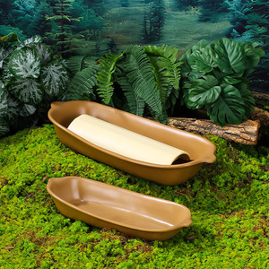 Vaisselle en céramique de style montagne et nature sauvage, plateau de bœuf séché à la congélation, plateau surélevé pour tripes Banu, plateau suspendu pour brisket - Product Image 3