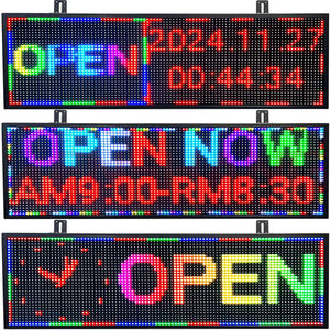 Insegna LED Programmabile Wi-Fi e USB con Scorrimento Messaggi a Colori Testo Immagini Animazioni Display Elettronico Scorrevole per Negozi - Product Image 4