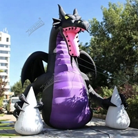 Zhenmei - Dragón Volador Inflable de 5 m, Impresión Personalizada a Todo Color, Criatura de Dibujos Animados Inflable para Festivales de Inauguración de Centros Comerciales