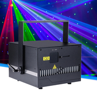 Lampu Laser RGBW 15W, Pencahayaan Panggung Berdaya Tinggi RGBW dengan Kontrol ILDA DMX, Pendingin TEC, Scanner 40Kpps untuk Konser, DJ, Pesta, dan Pertunjukan