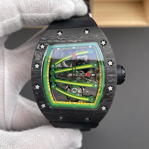 Reloj Mecánico Tourbillon RM Top Four-Claw Skeleton 59-01 de 43 mm para Hombre, Caja de Titanio de Alta Calidad, Esfera de Cristal de Zafiro - Product Image 1