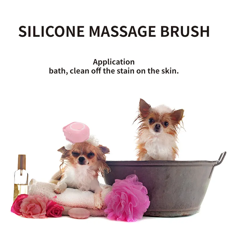 Good quality silicone massage bath brush shampoo bath brush