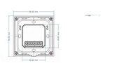 Variateur rotatif à panneau en verre Triac, gradation universelle par coupure de phase (prise en charge des phases avant et arrière), télécommande RF, 100-240 V CA