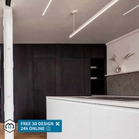 Ensembles d'armoires de cuisine modulaires personnalisés George Group, finition stratifiée, rangement réglable, construction durable, design moderne