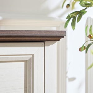Farmhouse <b>6</b> <b>Drawer</b> Dresser Wood Rustic Wide Chest Storage Organizer for Bedroom Living Room - Product Image 3