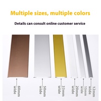Paduan aluminium Strip datar Titanium garis dekoratif lantai Strip logam Flat Strip dinding latar belakang dengan pola tabung