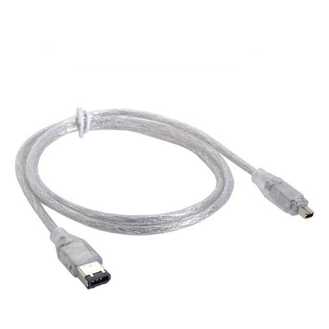 High Speed 400Mbps 4P 4 Pin to 6 Pin IEEE 1394 for ILink Adapter Cable 4Pin to 6Pin Firewire Cable 1.5m