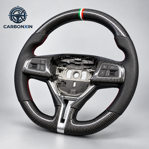 Volant de direction personnalisé en fibre de carbone avec éclairage LED pour Maserati Ghibli Levante Granturismo Quattroporte 2014 2018 - Product Image 3