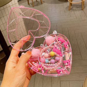 Conjunto de Pulseras Infantiles con Cuentas de Cristal y Dijes de Frutas, Caja de Regalo de Cumpleaños, Resina Acrílica, Empaque Individual - Product Image 4