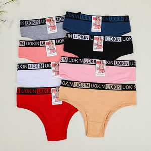 Atacado de Fábrica UOKIN: Calcinhas <span class=keywords><strong>Tanga</strong></span>/Mamba Femininas Estilo Brasileiro, 95% Algodão, Sexy, Cintura Baixa, Malha, Cor Sólida - Product Image 2