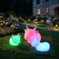 Sculpture décorative de vache de dessin animé réaliste et lumineuse pour extérieur, idéale pour Noël, Halloween, Thanksgiving, jardin, ferme, avec éclairage scénique