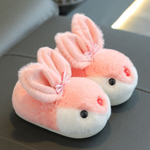Chaussons pour bébé en polaire corail à imprimés animaux pour filles, mignons, chauds, antidérapants, à semelle souple - Product Image 6