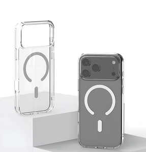 Coques de téléphone transparentes magnétiques à haute performance anti-jaunissement, fabriquées à partir de TPU Bayer <span class=keywords><strong>allemand</strong></span> importé, pour 17 Pro Max - Product Image 1