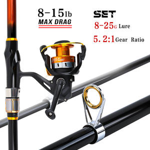 2.7m Orange Glass Fiber Reinforced Plastic Telescopic Fishing Rod Set for Road &amp; <strong>Sea</strong> Fishing Full Gear Long Throw Capability - Product Image 2