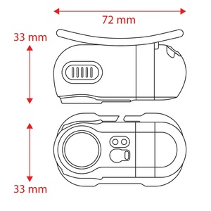 Linterna Frontal Recargable Tipo-C de 600 Lúmenes 180 °   Faro giratorio IPX5 con 7 modos de iluminación para acampar, hacer senderismo y correr - Product Image 2