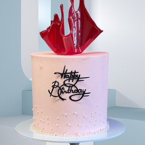 แผ่นอะคริลิคตกแต่งเค้กสุขสันต์วันเกิด, แผ่นตกแต่งด้านข้างเค้กแบบใหม่, อุปกรณ์ตกแต่งเค้กขายส่งจำนวนมาก - Product Image 2