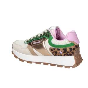 Baskets Shop Art Donna SASS261321 Beige, talon de 4 cm, en toile, chaussures tendance - Product Image 5