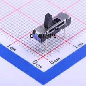 K3-1336D-L1 Slide Switch Through hole Component (THT) Switch Single Pole Three Throw Rectangle Pin Header PC Pin 13mm - Product Image 1