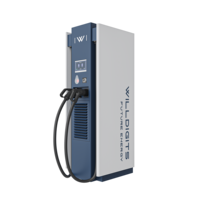 Borne de recharge rapide commerciale DC 60-80 kW à une seule prise (GB/T, CCS2, CHAdeMO) pour voitures électriques, camions et bus