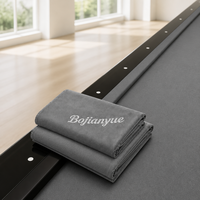 Kit de feutre de billard bleu électrique, 6 bandes prédécoupées, découpe de poche à encoche incurvée pour table noire moderne