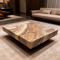 Table basse rectangulaire en marbre minimaliste moderne KT STONE pour salon, table d'appoint de canapé, meubles en marbre